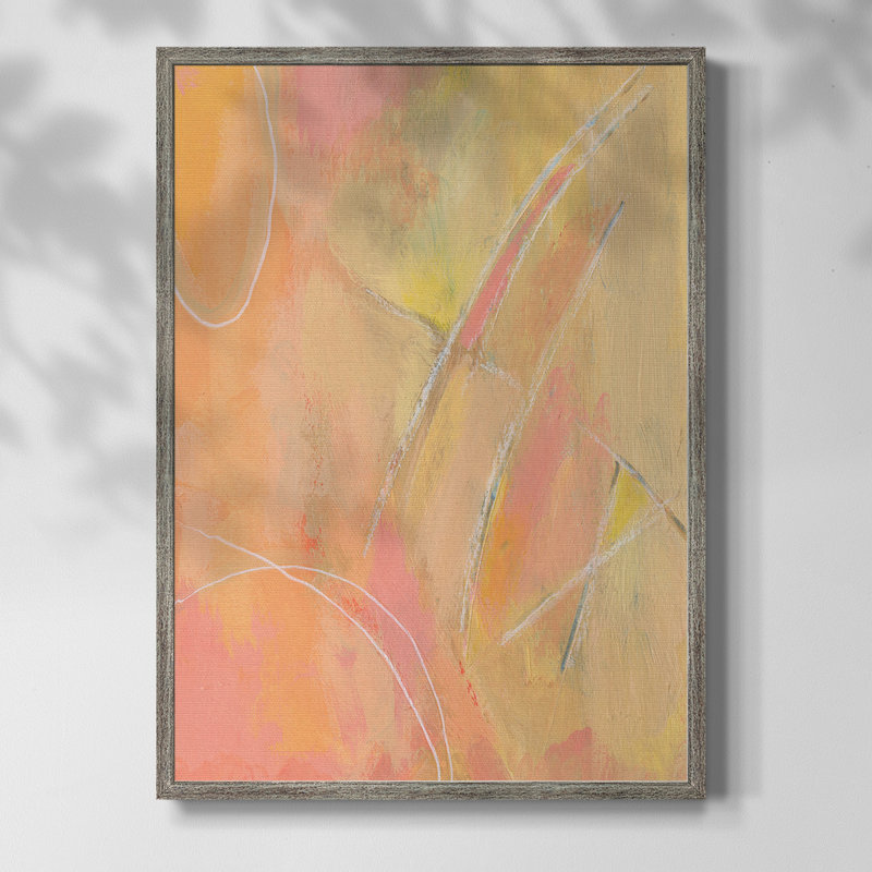 «Peach Bliss III», reproduction encadrée - bois massif, H 30 po x l 24 po