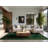 Soft Plush Feemster St Patties Modern & Contemporary Abstract Area Rug in Green – Green Binding-1689400206