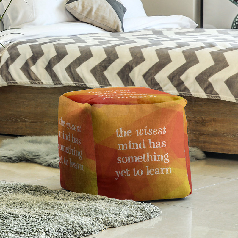 Upholstered Ottoman, Amber