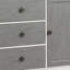 Desserte rectangulaire de 70 po en gris et blanc vieilli Falesha