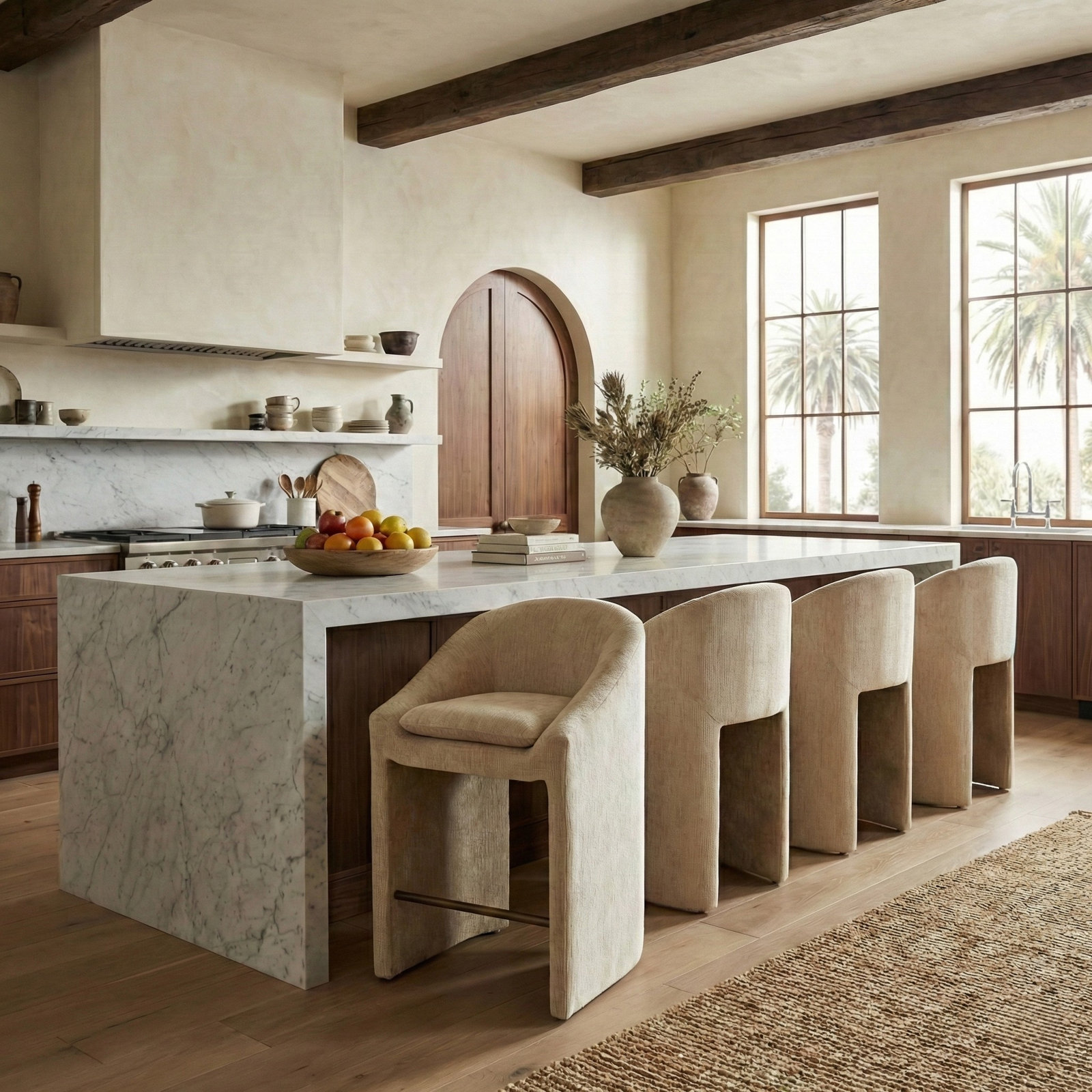 Oshawa Bar and Counter Stool, Counter Stool (26.8" Seat Height), Taupe