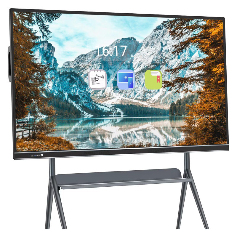 JYXCN Smart Board 86 "4K, tableau blanc interactif, calendrier électronique, projection sans fil et tableau blanc numérique multi-touch pour les cours, les réunions (avec fixation murale incluse)