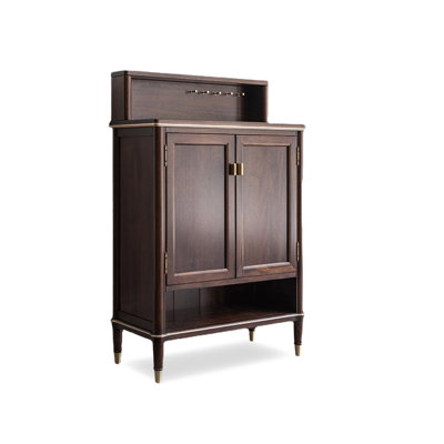 15 Pair Solid Wood Shoe Storage Cabinet