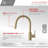 Modern Faucet Stylish Modena One-Handle Pull-Down Kitchen Faucet-50232396