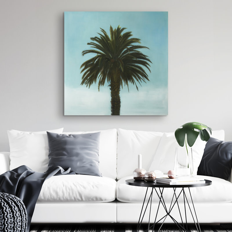 Tropical palm - 32"x32" art on canvas