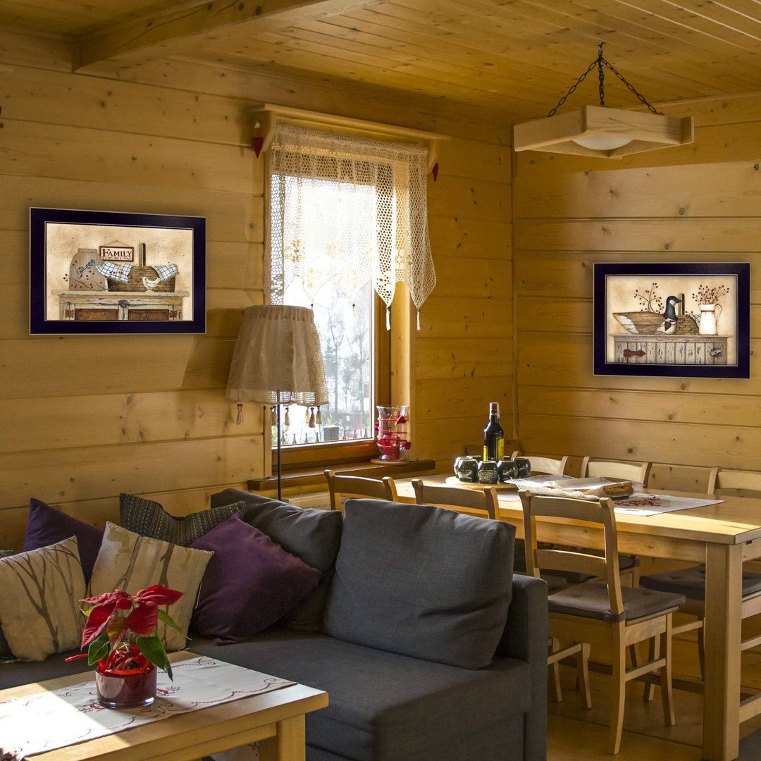 Rustic Still Life 2-Piece Vignette Framed Wall Art for Living Room, Home Wall Decor by Linda Spivey August Grove®