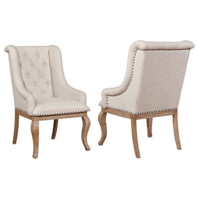 Fremont Barley Brown Upholstered Dining Chairs (Set Of 2)