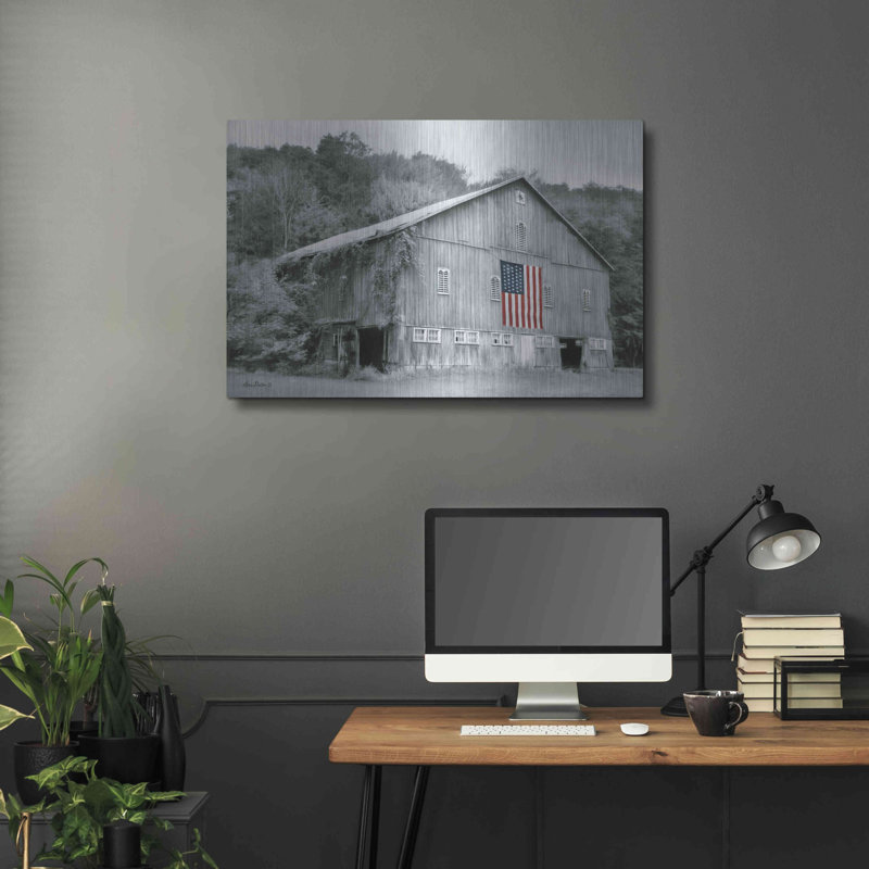 «Patriotic Farm II» par Lori Deiter, H 24 po x l 36 po