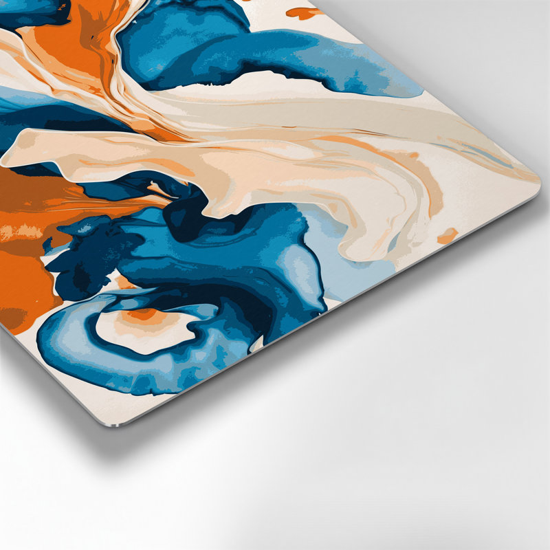 Aquarelle abstraite, art mural gris 81, 20" H x 16" W