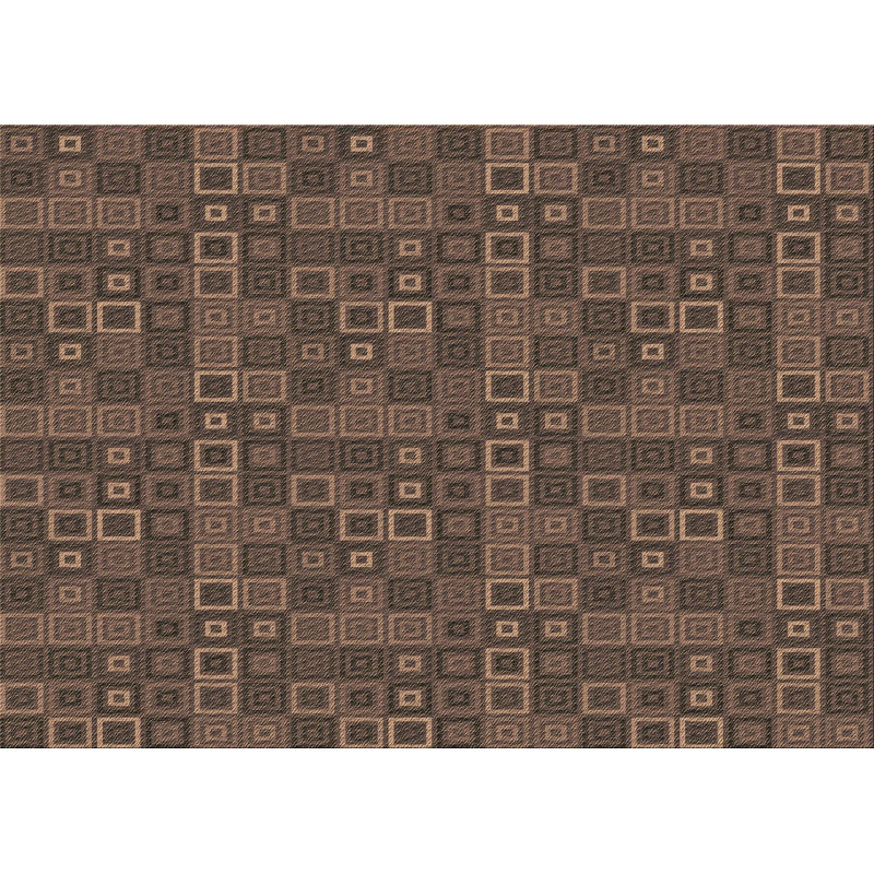 Tapis 100% à motifs lavables à la machine 2989_PAT599_BRN, Rectangle 2 pi x 3 pi