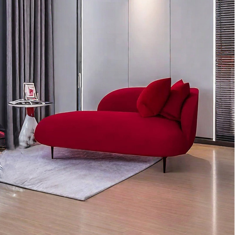 Chaises longues d'intérieur douillettes en flanelle Cozy, Orienté à droite