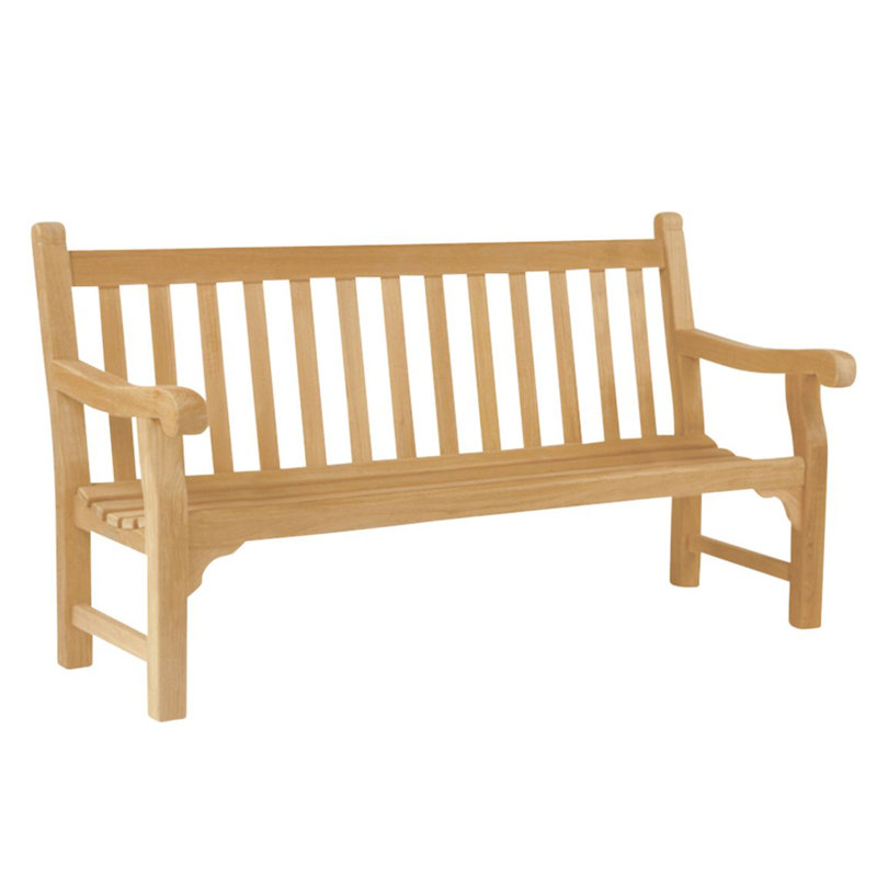 Hyde Park Outdoor Teak Bench, 38" H x 60" W x 20.5" D