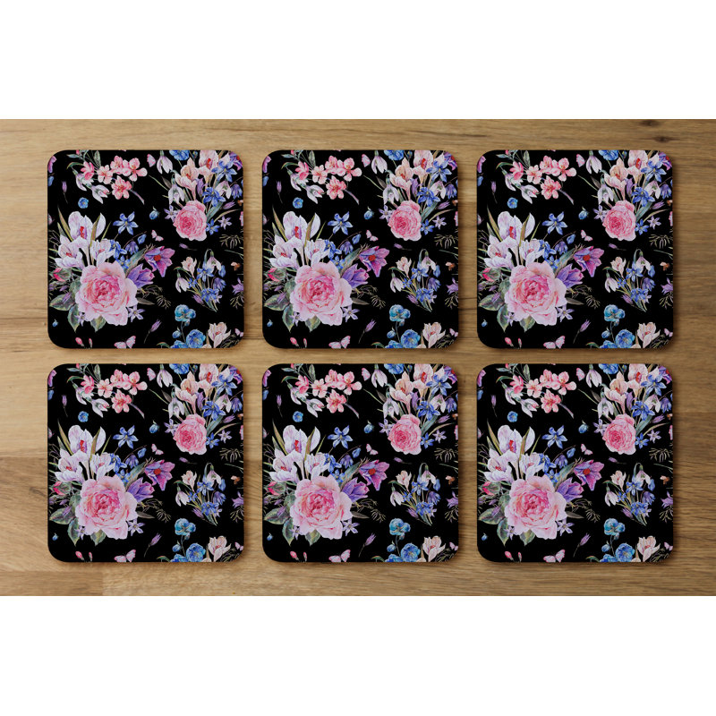 Square 6 Piece Coaster Set