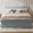 Platform Bed With Drawer And Two Shelves-1314057866