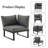 Ireona 5 - Person Modular Patio Conversation Set with Cushions-1157202722-1152860445