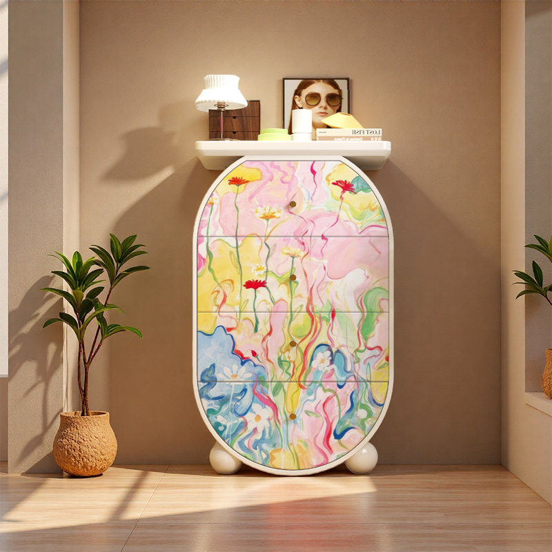 Armoire à tiroirs décorative moderne en bois