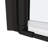 Matte Black Universal Pivot Shower Door. 1/4" Tempered Glass, 1 3/8" Adjustable, 36000 Times Assessed, Leak- Signal Indicator Evaluated,-120954767
