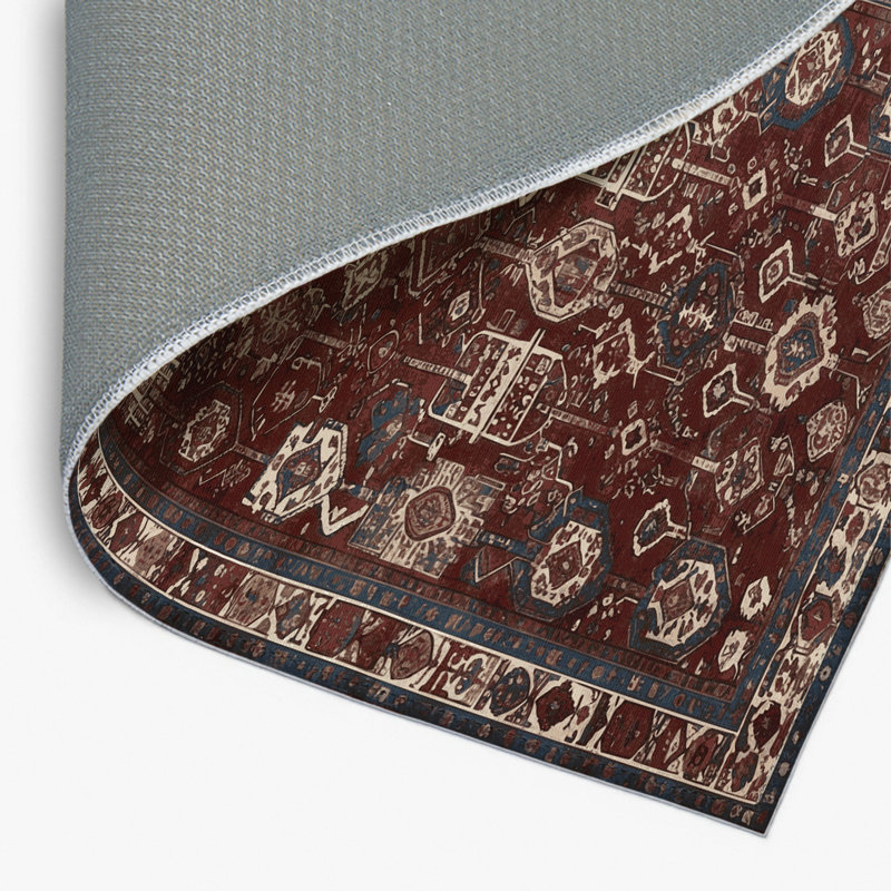 Tapis turc intérieur et extérieur noir, Rectangulaire 2 pi x 3 pi