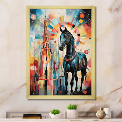 Carrousel de carrousel de couleur sur toile