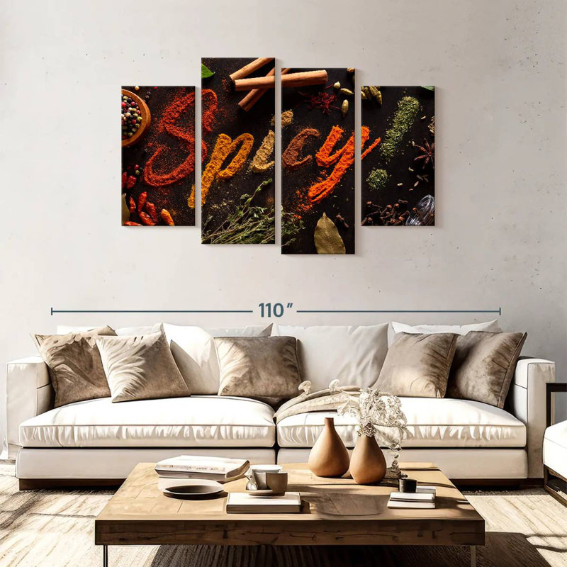 Yarlin Spicy Typography, 48" H x 75" W
