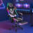 HOFFREE Gaming Chair With LED RGB Lights Massage Video Gamer Chairs With Footrest Ergonomic High Back Reclining Computer Chair With Adjustable Lumbar Support-104296948