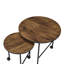 Ensemble de 2 tables gigognes avec roulettes