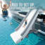 Glissade d'eau gonflable pour bateau avec pompe à air électrique - L 16 pi x l 5,3 pi x H 11,5 pi, tissu maillé en PVC robuste