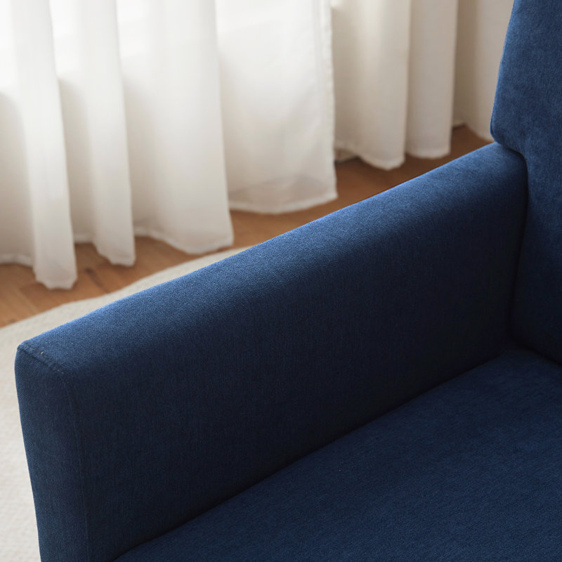 Chaise d'appoint rembourrée 28,7 po de largeur (ensemble de 2), Bleu