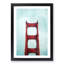 The Top of the Golden Gate Bridge - Picture Frame Painting Print-56855752-56855755