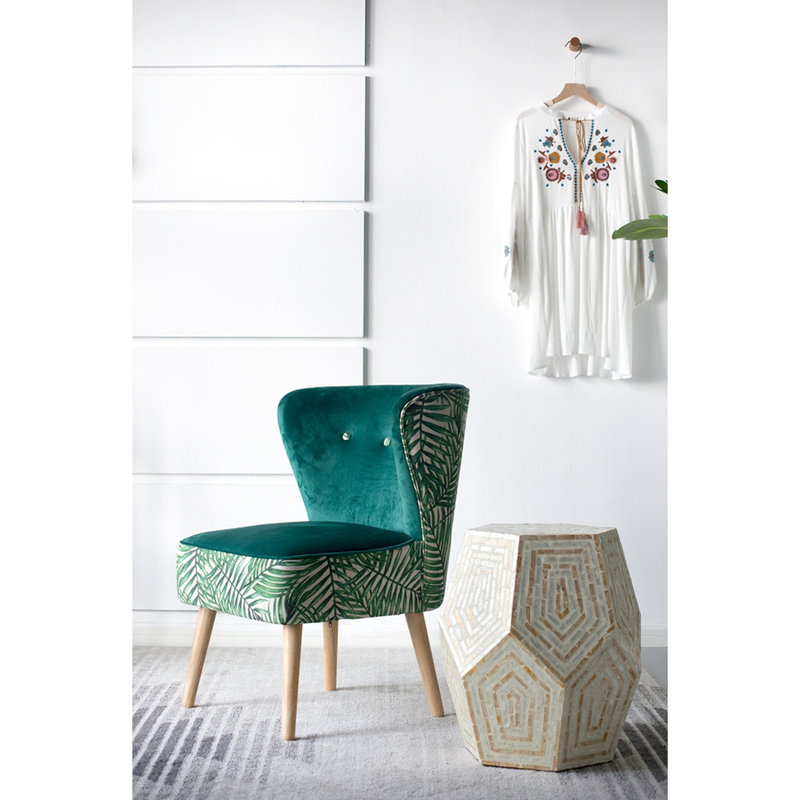 Tabouret Capiz Hexagonal 18 po x 18 po x 21 po