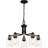  5-Light Matte Black Chandelier