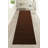 Washable Anti Slip Low Pile Solid Brown Color Absidy Custom Size Runner Rug-917138492