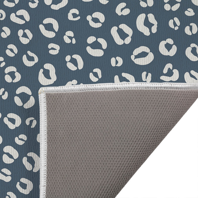 Paillasson d'extérieur Leopard Play, Bleu, L 34 po x L 21 po