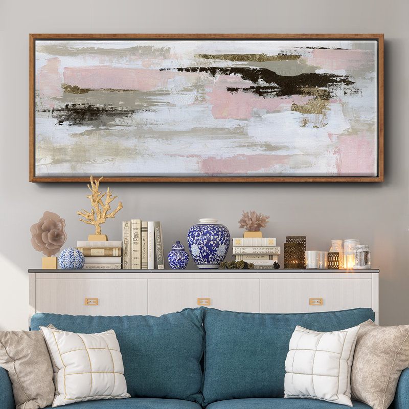 Desert Rose- Framed Canvas, 24" H x 60" W