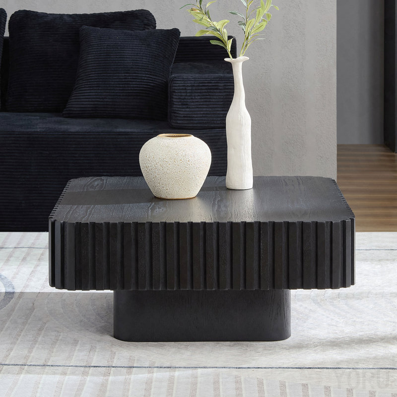 Table basse carrée 31,5 pouces Modern Handcraft, Black