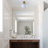 1 - Light Modern Farmhouse Semi Flush Mount Ceiling Light With Opal Milk Glass Shade