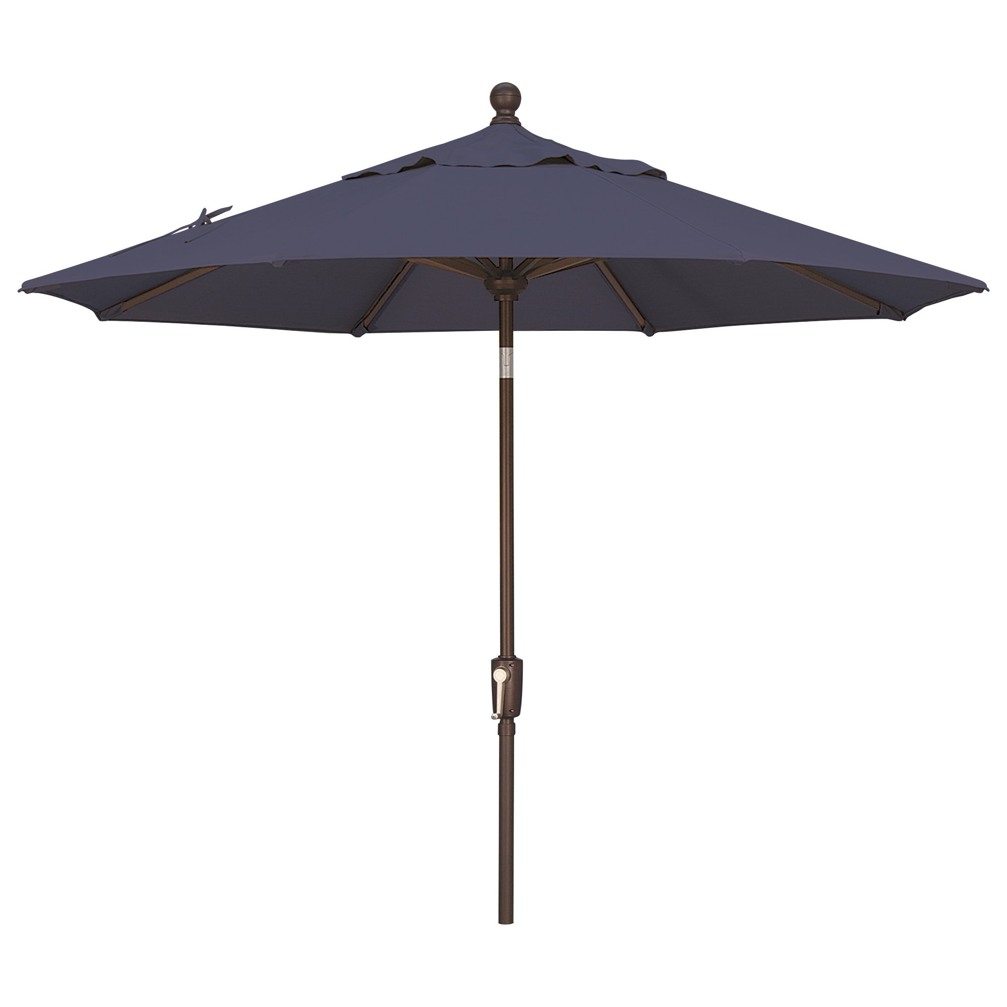 Launceston Market Umbrella, Canvas Navy Sunbrella® Canvas, Bronze, 96" H x 90" W x 90" D