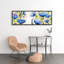 Blue garden - 16"x48" Framed canvas