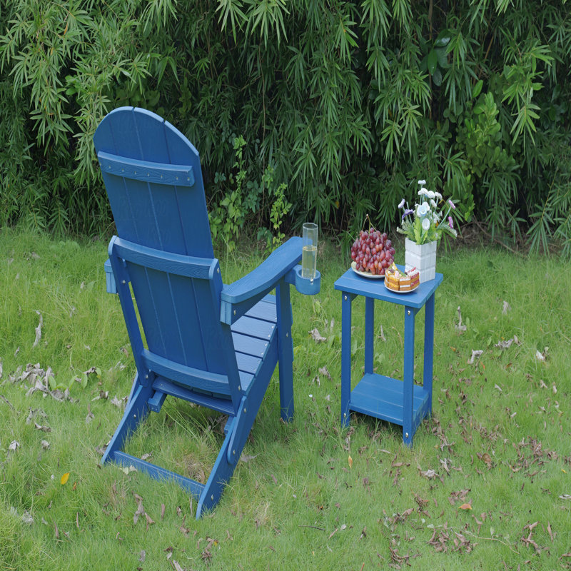 Ensemble de 2 chaises longues d'extérieur toutes saisons, pour les moments de détente et de jardin, Bleu