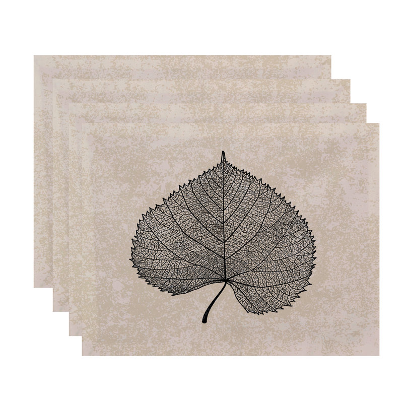 Ensemble de napperons 4 pièces Lenard, Noir