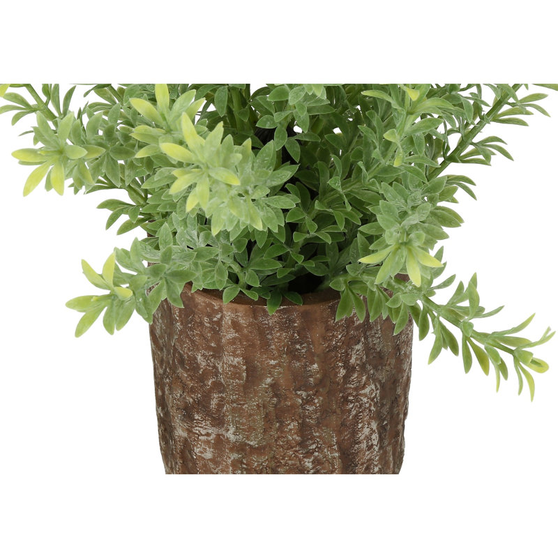 Artificial Grass In Cement Pot