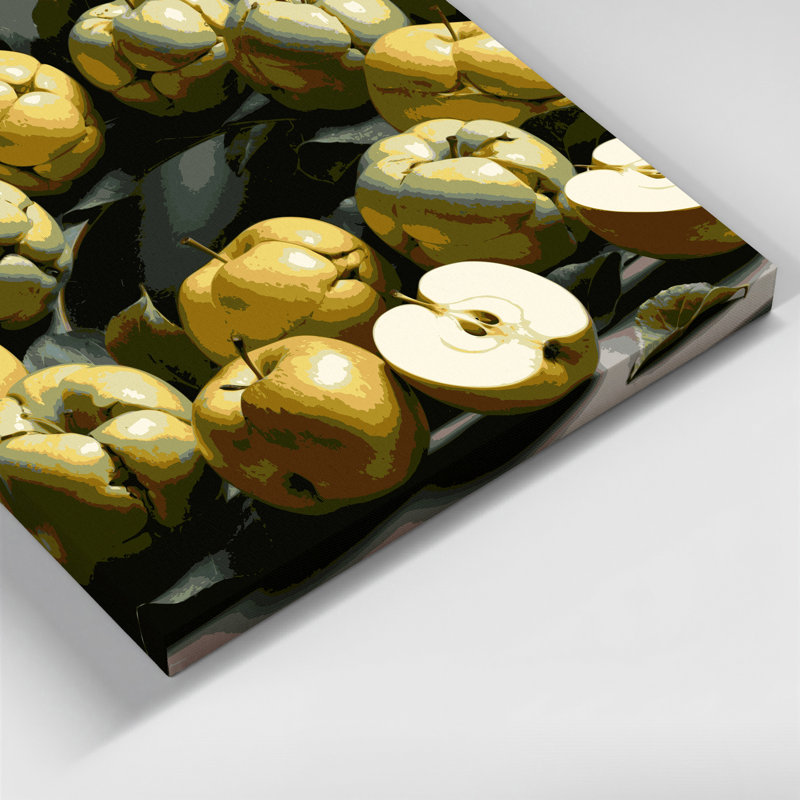 «Fruit Sugar Apple», art mural sur toile, H 12 po x l 12 po