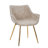 Matthew Leather Dining Chair, Modern Mid Century Accent Chair with Armrests and Iron Legs, Faux Leather Upholstered Kitchen Desk Chair for Dining Room, Living Room, Office Furniture-123223577-108486388