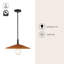 Luminaire suspendu en or brossé 18 po avec abat-jour en rotin naturel-129402188