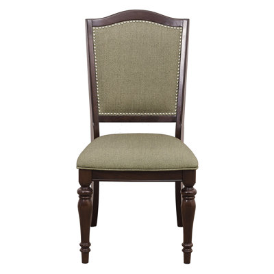 Ensemble de 2 chaises de salle à manger rembourrées et garniture cloutée