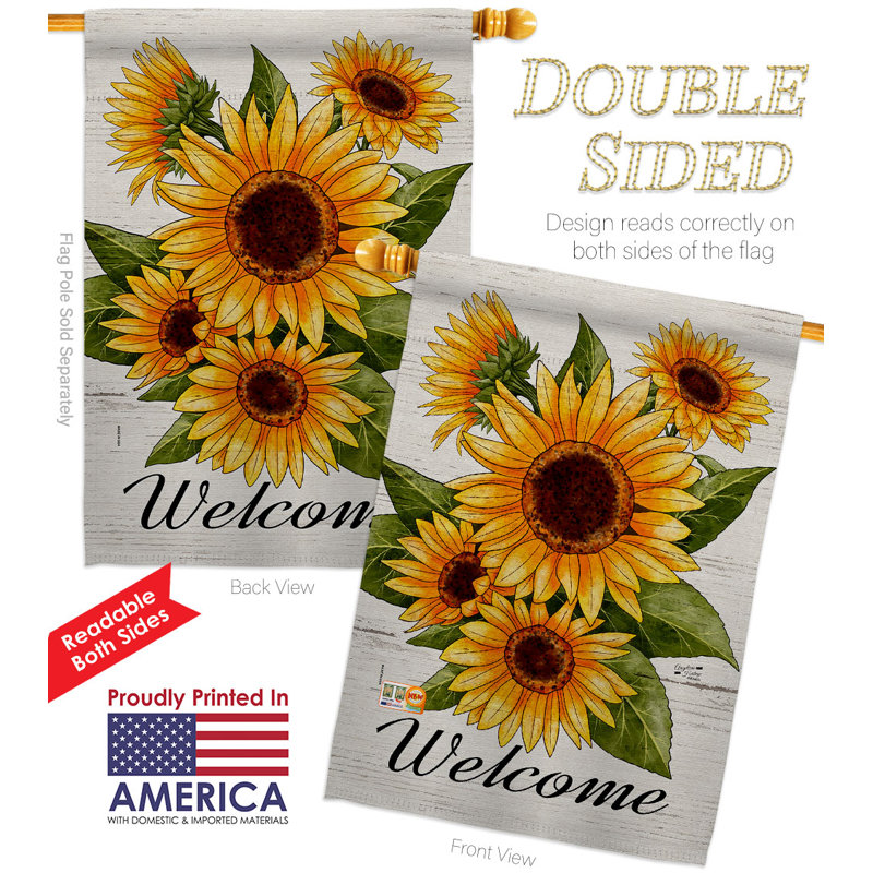 Double Sided 40'' H x 28'' W Polyester House Flag