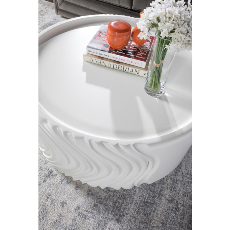 Signature Designs Volante Rnd Drum Cocktail Table