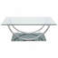 Ensemble de tables basses chromées 2 pièces