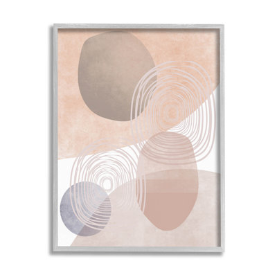 «Spiraled Pastel Round Shapes», art de la giclée encadrée par Lil 'Rue