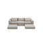 Ensemble modulaire de canapé modulaire rembourré en L de 100 pouces avec 5 coussins pour salon, appartement, chambre à coucher-129465897